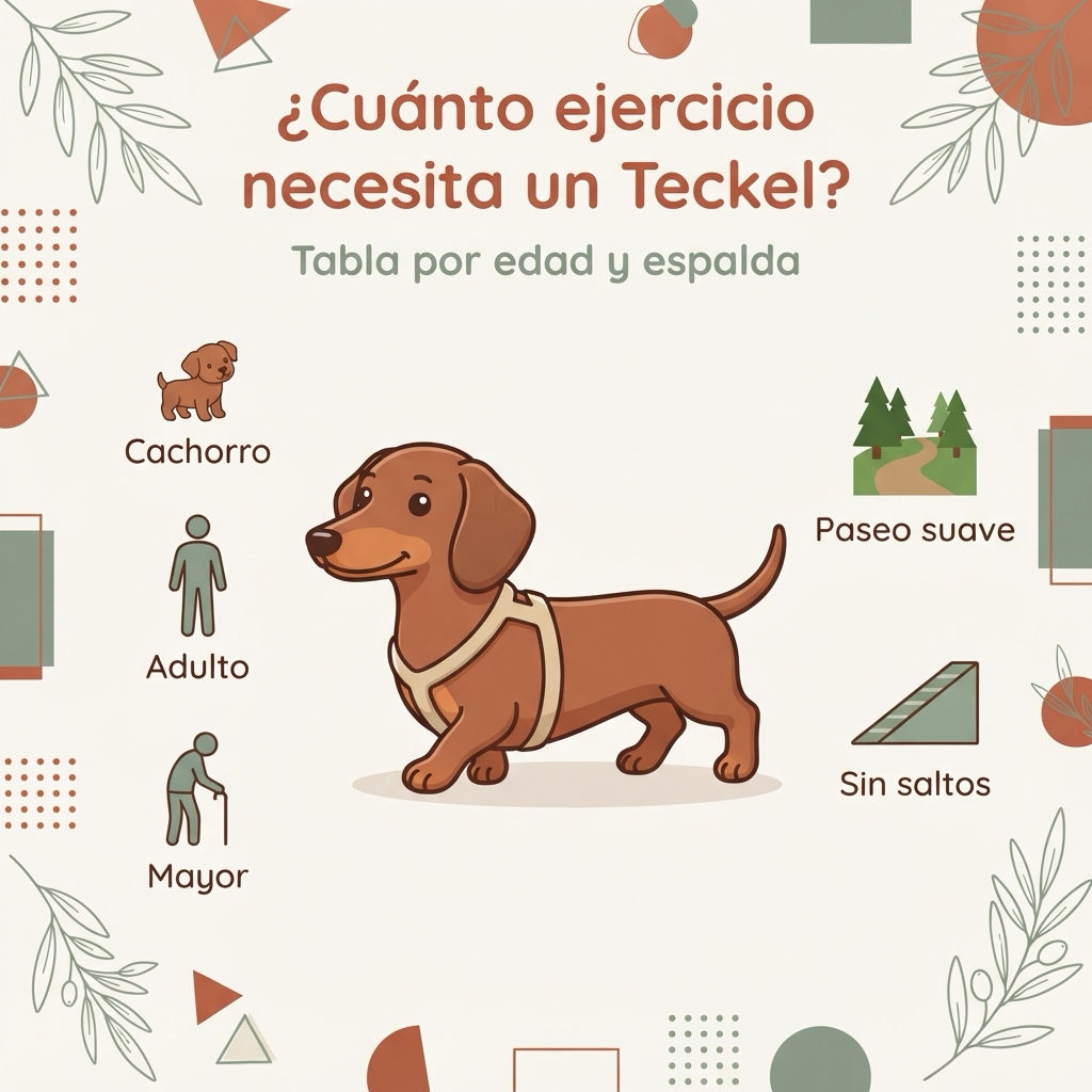 ¿Cuánto ejercicio necesita un Teckel? Tabla por edad