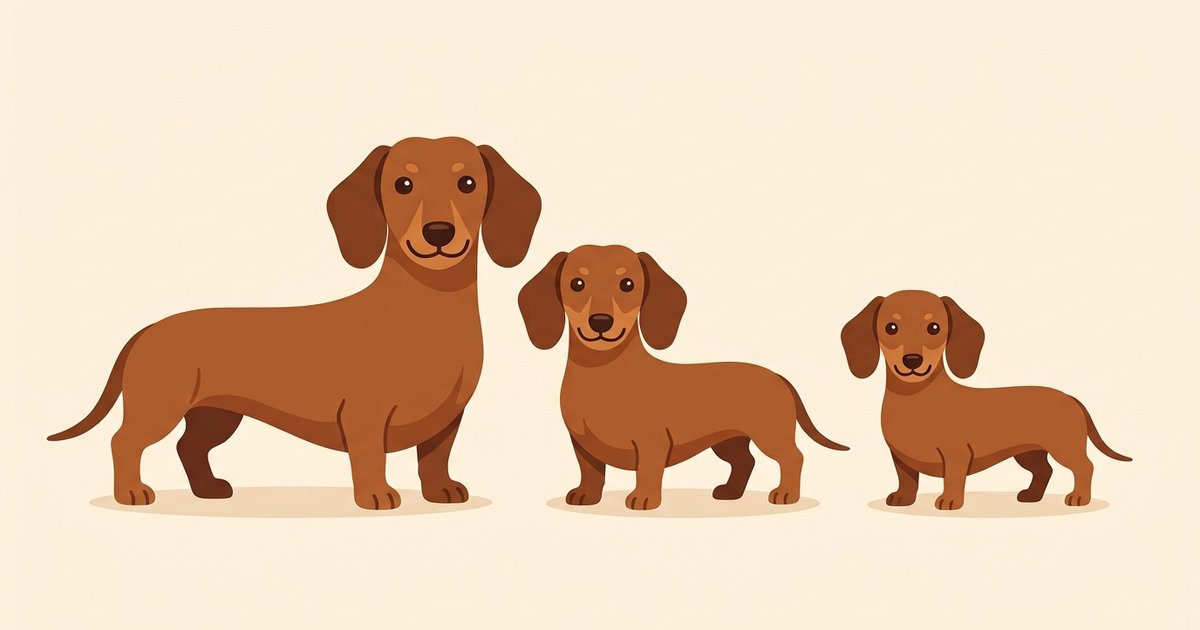 Diferencias entre Teckel Mini, Kaninchen y Estándar